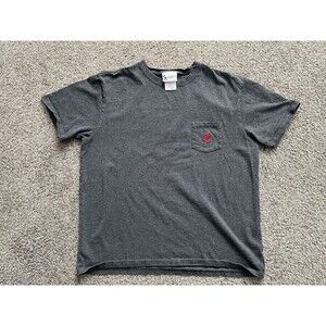 VTG Walt Disney World Mickey Mouse USA Embroidered Pocket Mens Shirt Size L